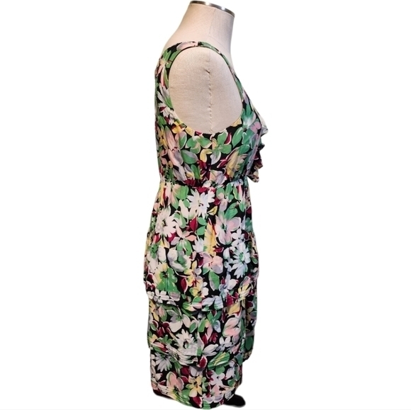 Anthropologie‎ Moulinette Soeurs Silk Sleeveless Multi-Color Floral Sz 6 Dress - Picture 6 of 15